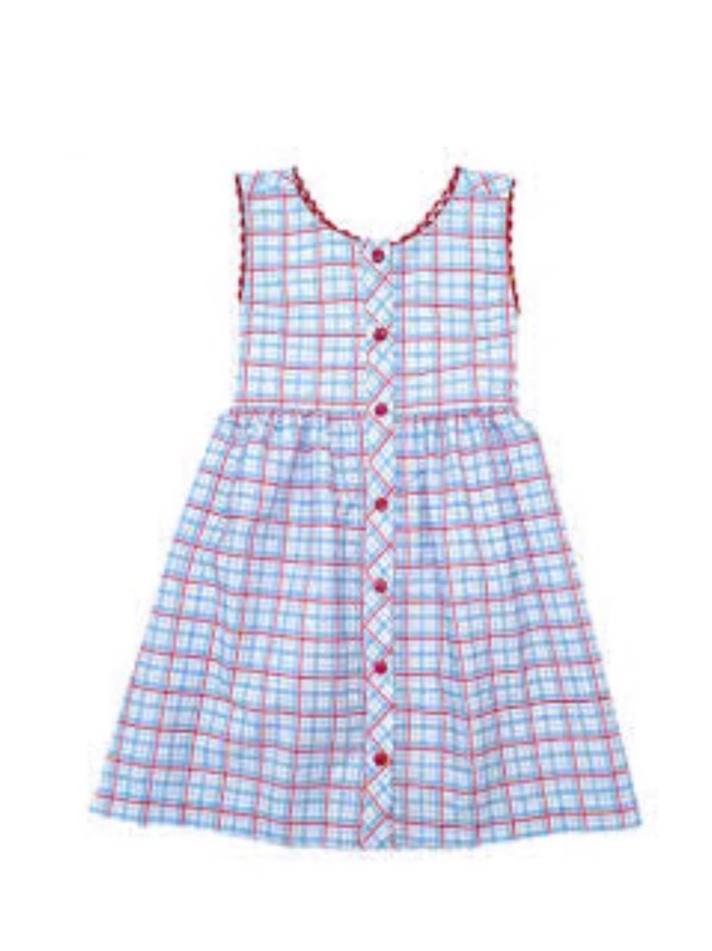 NWT James & Lottie Patriotic Plaid Sammy Dress 2T